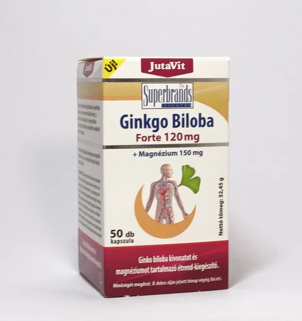 JutaVit Ginkgo Biloba 120 mg + Magnézium 150 mg