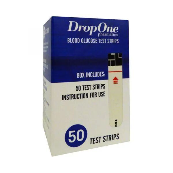 DropOne vércukorszintmérő tesztcsík 50x
