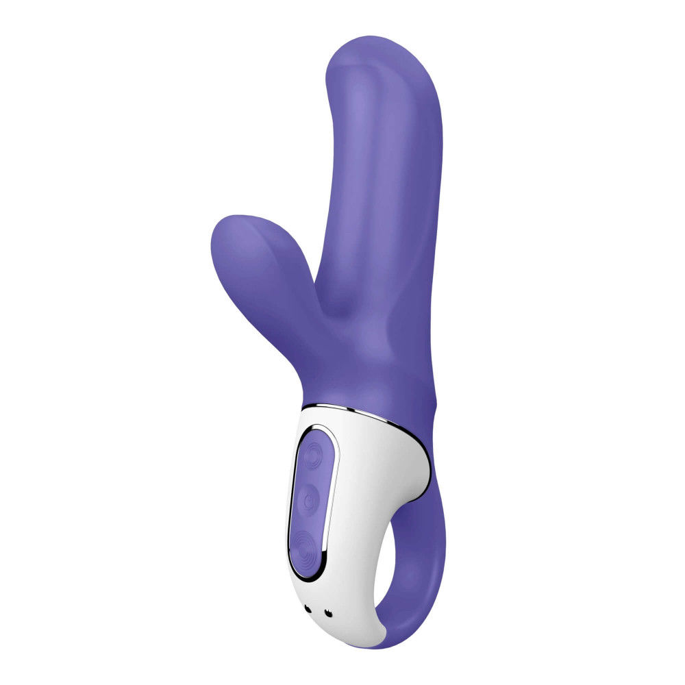 SATISFYER MAGIC BUNNY - VÍZÁLLÓ, AKKUS CSIKLÓKAROS VIBRÁTOR KÉK