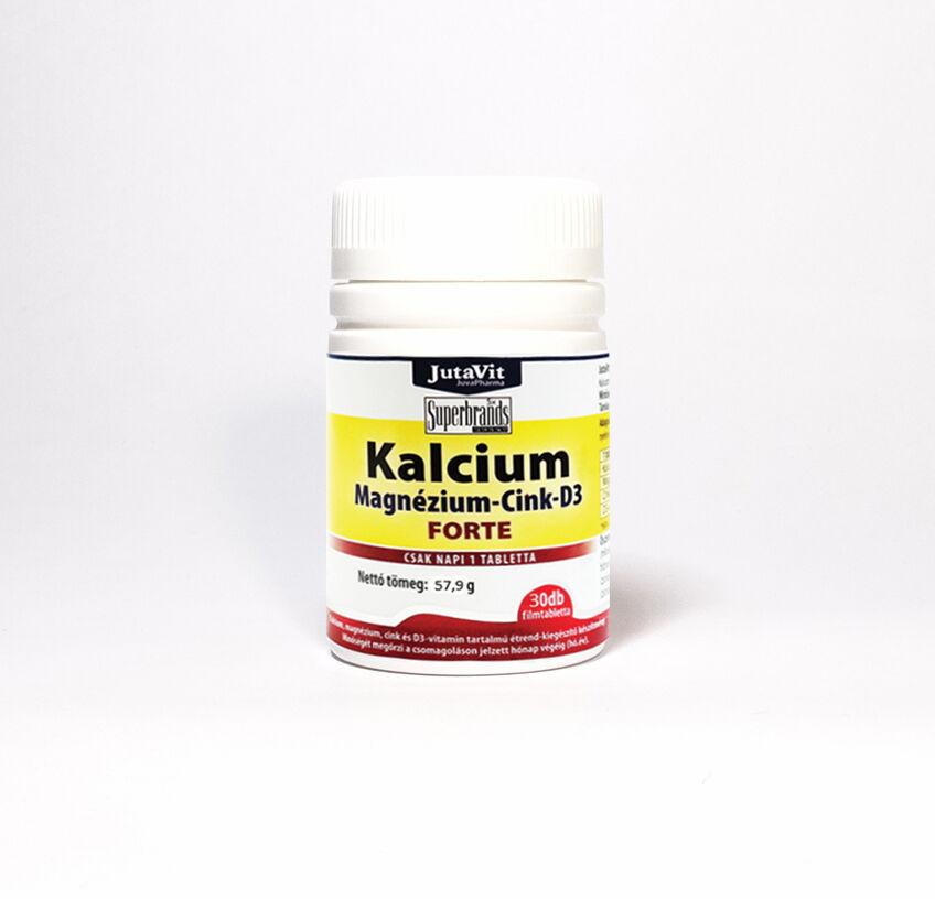 JutaVit Kalcium+Magnézium+Cink + D3 vitamin FORTE 30db