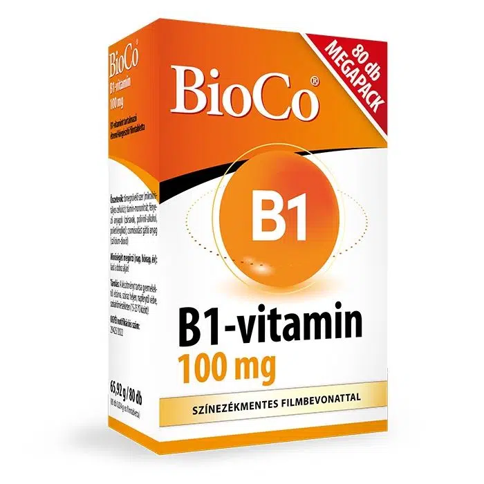 BioCo B1-vitamin 100mg filmtabletta – 80db