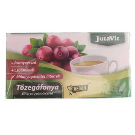 Jutavit Tőzegáfonya+Aranyvessző+Csalán filteres tea 25x