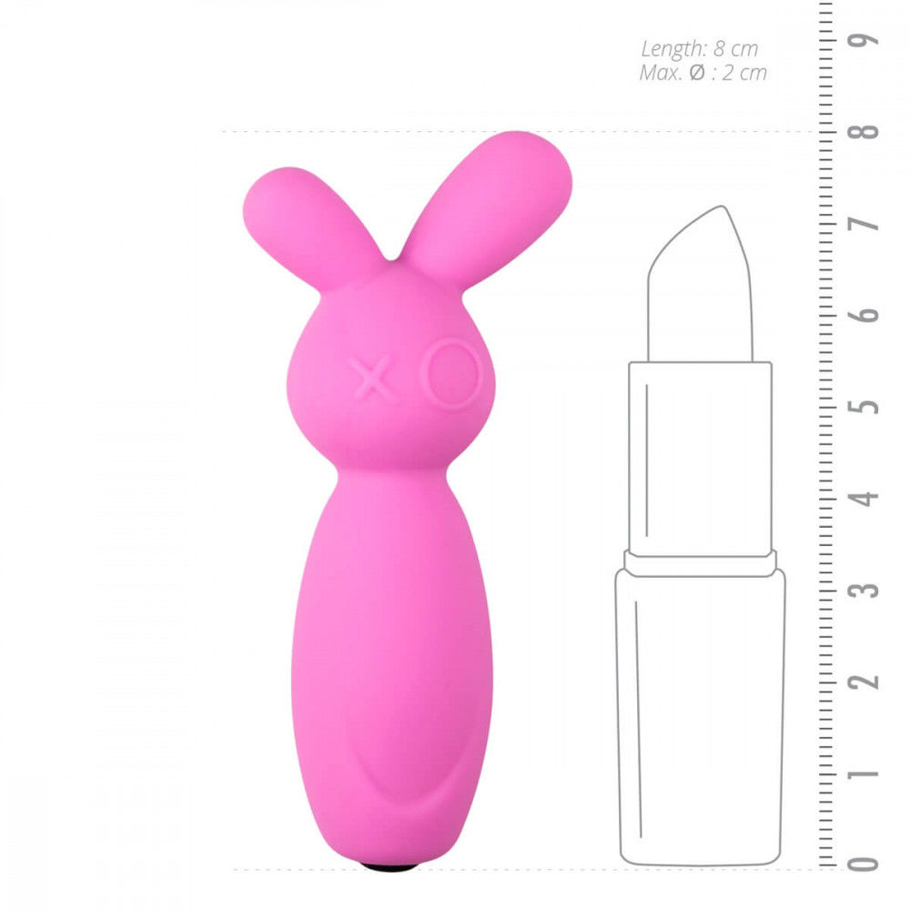 EASYTOYS MINI BUNNY - SZILIKON CSIKLÓ VIBRÁTOR (PINK)