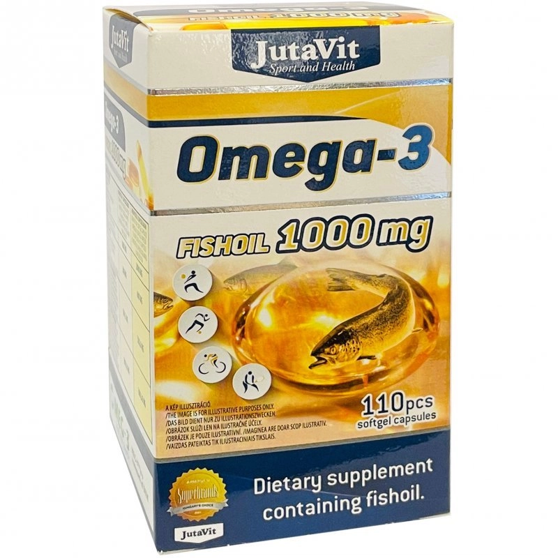 JutaVit Omega-3 halolaj 1000mg gélkapszula – 110db