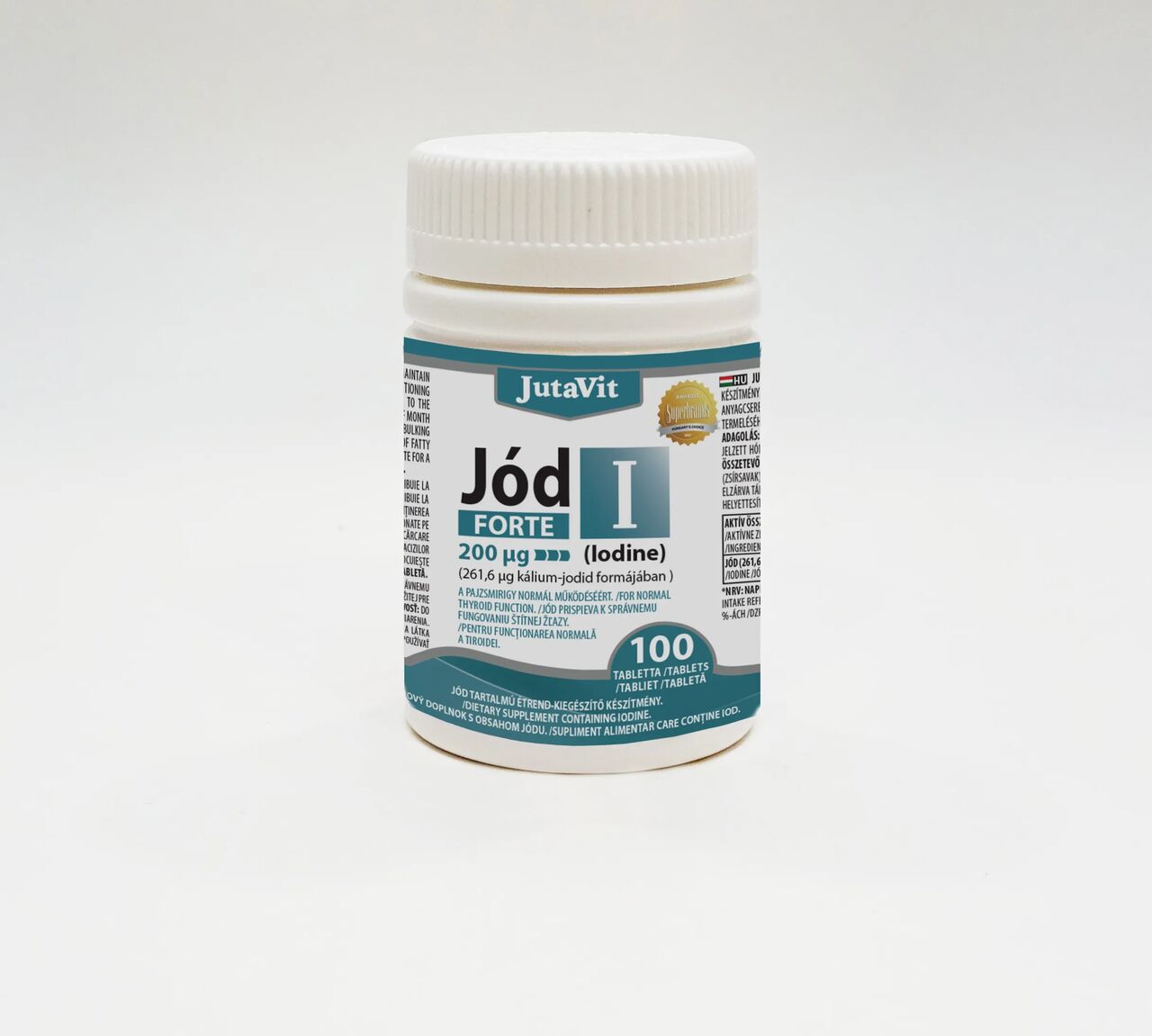 JutaVit Jód 200µg tabletta jódot tartalmazó étrend-kiegészítő