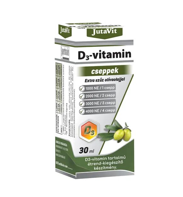 JutaVit D3-vitamin cseppek extra szűz olivaolajjal 30ml