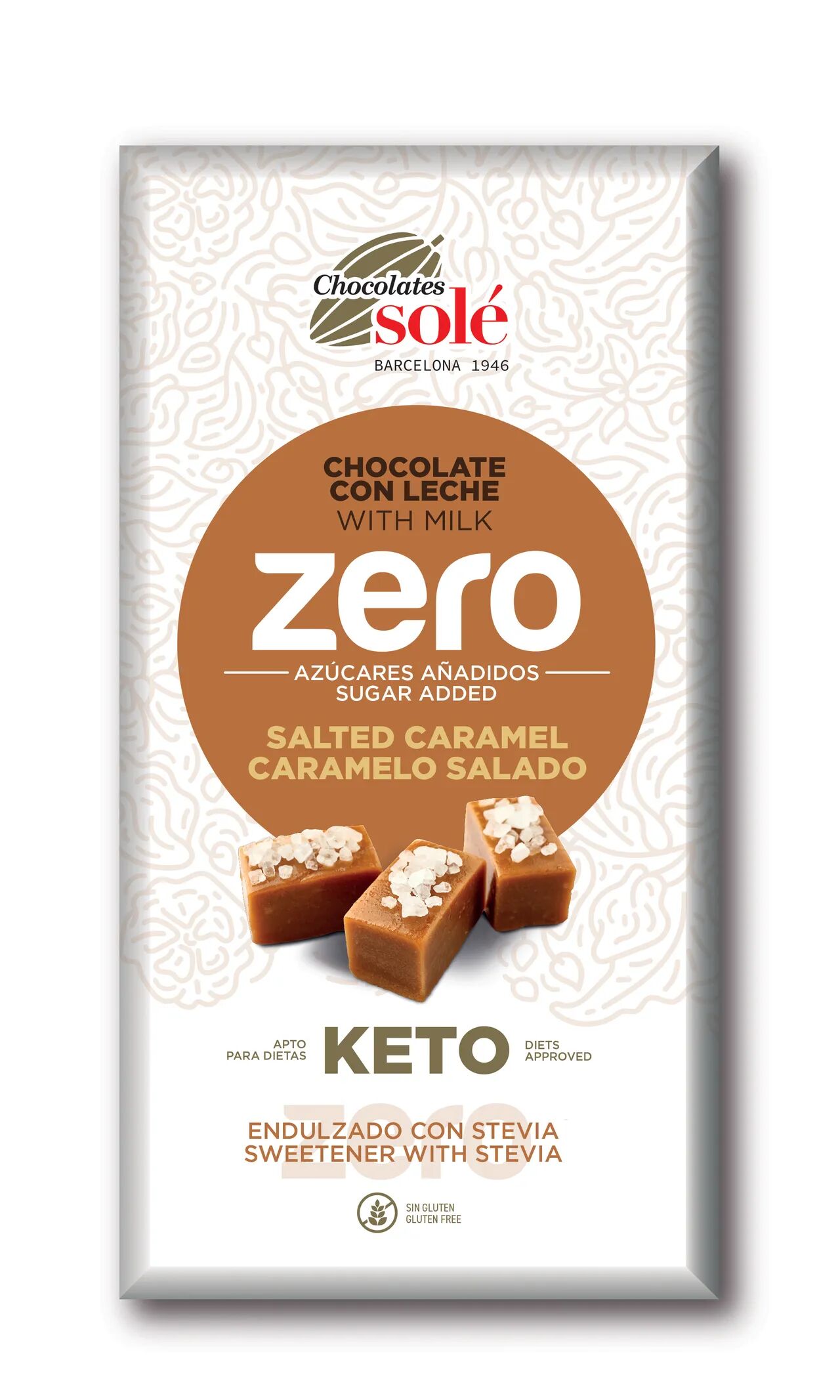 Sós-karamellás cukormentes tejcsokoládé 100g