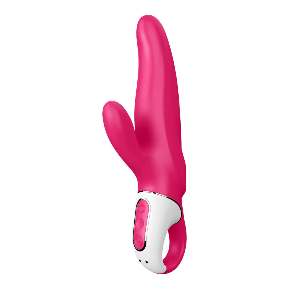 SATISFYER MR. RABBIT - VÍZÁLLÓ, AKKUS CSIKLÓKAROS VIBRÁTOR (PINK)