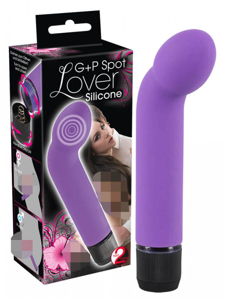 YOU2TOYS - SILICONE LOVER - G+P-PONT VIBRÁTOR LILA