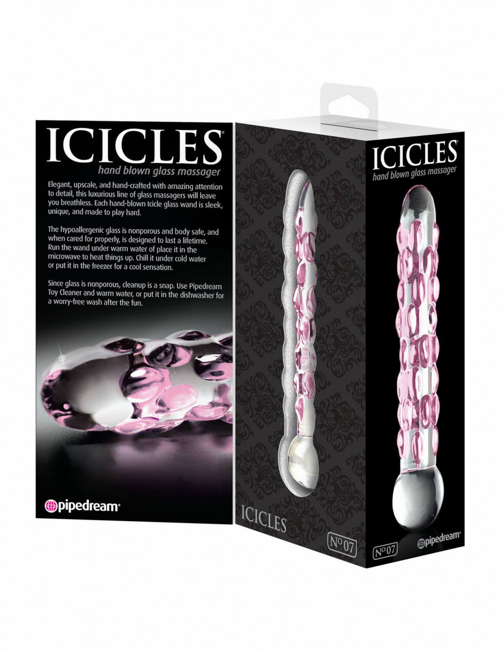 ICICLES NO. 7 - GYÖNGYÖS ÜVEG DILDÓ