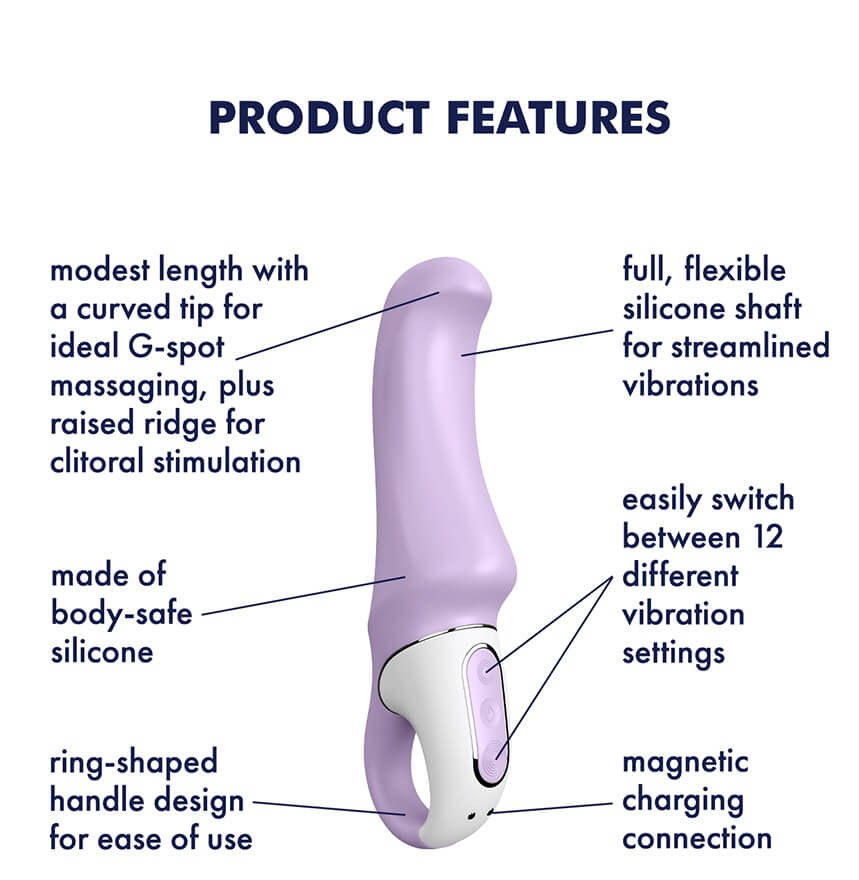 SATISFYER CHARMING SMILE - VÍZÁLLÓ, AKKUS G-PONT VIBRÁTOR LILA